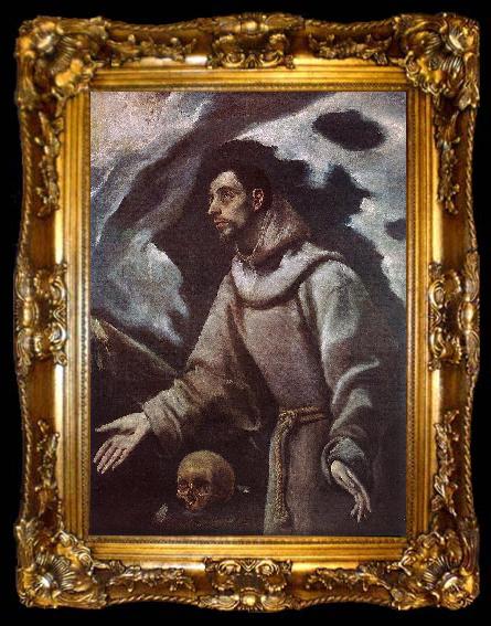framed  GRECO, El The Ecstasy of St Francis dfh, ta009-2